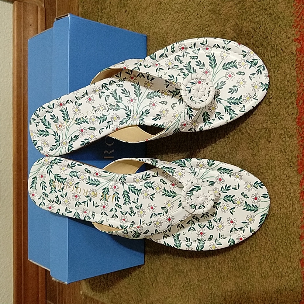 Jack Rogers Floral Sandals